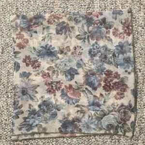 Bloomingdale's Floral Square Silk Neck Scarf